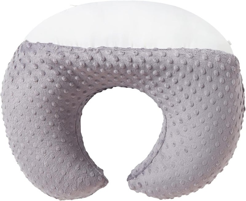 DONOMILO Dots Nursing Pillow Cover, Case Plush Breathable Breastfeeding Pillow Slipcover Fits Nursing Pillow, Super Soft Snug Positioners for Baby Boy Baby Girl (Rose Gray) - Image 5